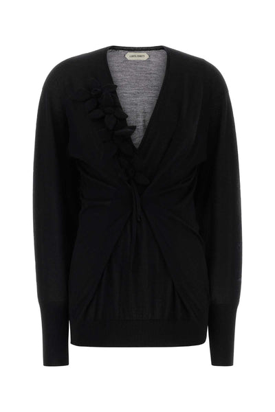 Alberta Ferretti Women Black Wool Blend Sweater