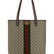 Gucci Men Printed Canvas Medium Ophidia Shopping Bag