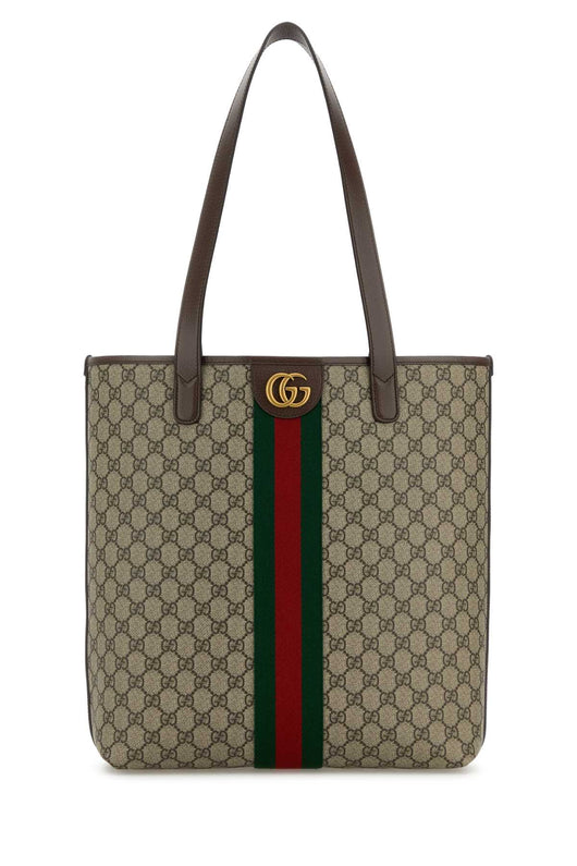 Gucci Men Printed Canvas Medium Ophidia Shopping Bag