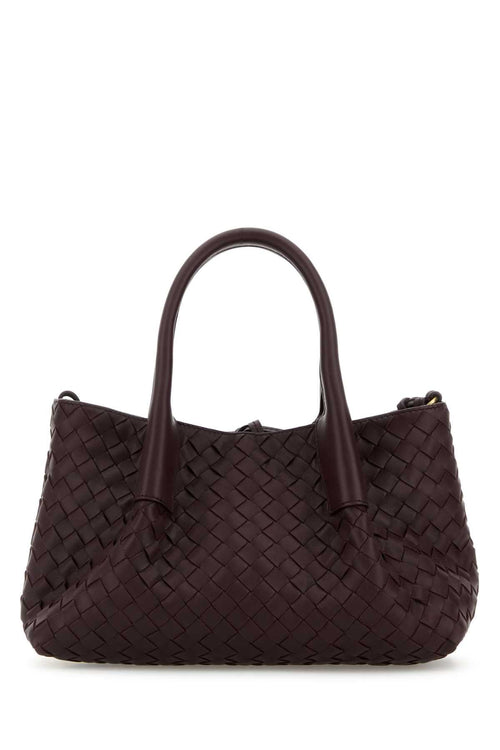 Bottega Veneta Women Grape Leather Small Pinacoteca Shopping Bag