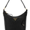 Prada Women Black Leather Shoulder Bag