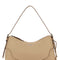 Prada Women Beige Leather Shoulder Bag