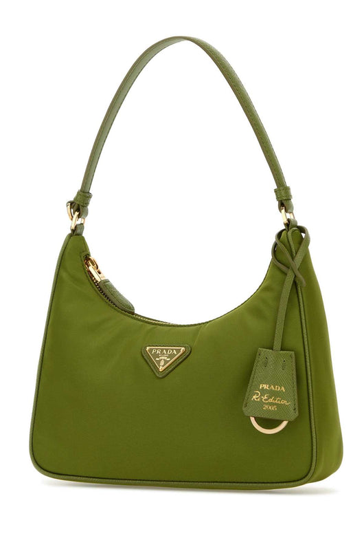 Prada Women Pistachio Green Re-Nylon Prada Re-Edition 2005 Shoulder Bag