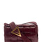 Bottega Veneta Women 'Small Padded Cassette'  Bordeaux Crossbody Bag In Intreccio Nappa Leather Woman
