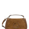 Gucci Women 'Blondie' Brown Handbag With Gg Logo Plaque On The Front In Suede Woman