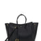Balenciaga Women 'Hampton Medium' Black Handbag With Embossed Logo On The Front And Removable Key Ring In Leather Woman