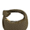 Bottega Veneta Women 'Jodie' Green Mini Handbag With Knot Detail And Intrecciato Motif In Leather Woman