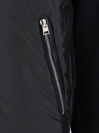 Tom Ford Men Black Jacket With Front Zip Closure In Wool Blend Man