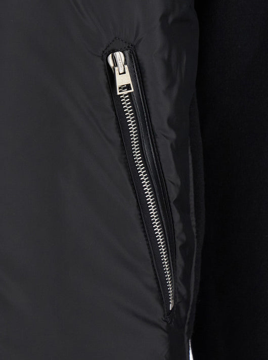 Tom Ford Men Black Jacket With Front Zip Closure In Wool Blend Man