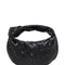 Bottega Veneta Women Black Intreccio Nappa Mini Jodie Handbag