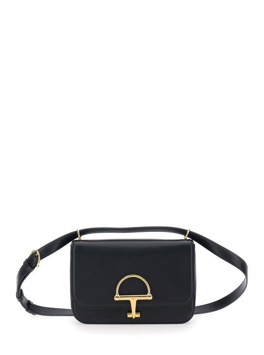 Gucci Women 'Siena Small' Black Shoulder Bag With Claw On The Front In Leather Woman