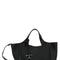 Tod's Women Black Handbag With Embossed Logo And T Timeless Charm In Grainy Leather Woman