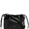 A.P.C. Women 'Ninon' Black Crossbody Bag With Adjustable Shoulder Strap And Drawstring Closure In Ecoleather Woman