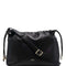 A.P.C. Women Black Crossbody Bag With Logo Lettering On The Front And Drawstring Closure In Ecoleather Woman