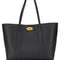 Mulberry Women Black Tote Bag With Front Turn-Lock Closure And And Two Top Handles In Leather Woman