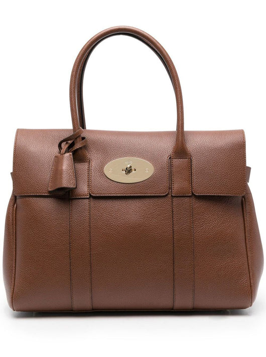 Mulberry Women Bayswater Brown Leather Handbag Mulberry Woman