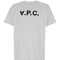 A.P.C. Men White Oversized T-Shirt With Apc Print In Cotton Man