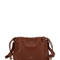 A.P.C. Women 'Ninon Mini' Brown Crossbody Bag With Embossed Logo On The Front And Adjustable Shoulder Strap In Ecoleather Woman