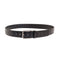 Bottega Veneta Men Black Belt With Silver-Colored Buckle In Intreccio Leather Man
