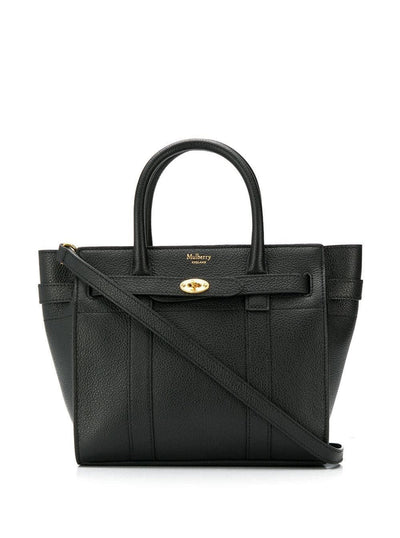 Mulberry Women Batswater Small Black Leather Handbag Mulberry Woman