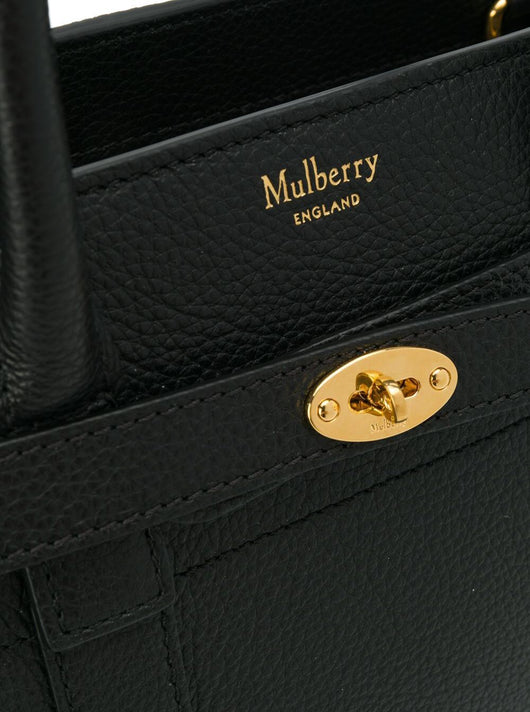 Mulberry Women Batswater Small Black Leather Handbag Mulberry Woman