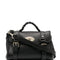 Mulberry Women 'Alexa' Black Mini Handbag With Adjustable And Removable Shoulder Strap And Braided Handle In Grained Leather Woman