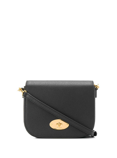 Mulberry Women 'Darley' Black Crossbody Bag With Adjustable And Removable Shoulder Strap And Turn-Lock Closure In Grained Leather Woman