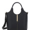 Tod's Women 'Ebr Mini' Black Shoulder Bag With Logo Metal Plate In Leather Woman