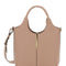 Tod's Women 'Ebr Mini' Beige Shoulder Bag With Logo Metal Plate In Leather Woman