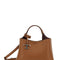 Tod's Women Micro Beige Handbag With Embossed Logo And T Timeless Pendant In Grain Leather Woman