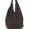 A.P.C. Women 'Le Neige' Brown Shoulder Bag With Embossed Logo On The Front In Hammered Leather Woman