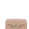 Gucci Women 'Ophidia' Pink Mini Bag With Chain-Link Shoulder Strap And Gg Plaque On The Front In Leather Woman