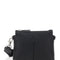 Tod's Men Black Clutch With Removable Shoulder Strap And Embossed Logo On The Front In Grained Leather Man