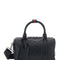Gucci Men 'Emblem' Black Handbag With All-Over Embossed Gg Motif And Web Detail In Leather Man