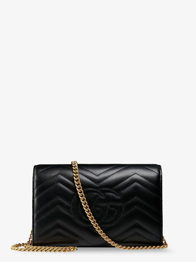 Gucci Women Gg Marmont Quilted Leather Shoulder Bag