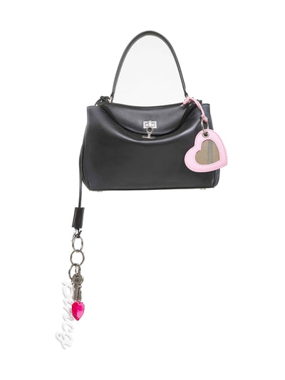 Balenciaga Women Black Rodeo Small Charms Handbag