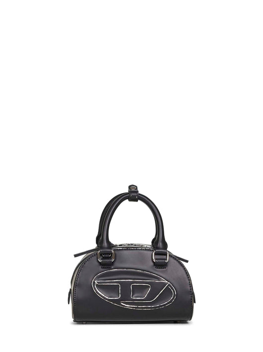 Diesel Women Black 1Dr Dome Crossbody Mini Bowling Bag