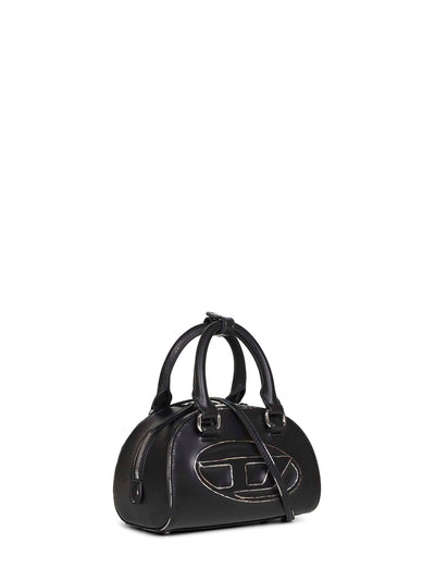 Diesel Women Black 1Dr Dome Crossbody Mini Bowling Bag