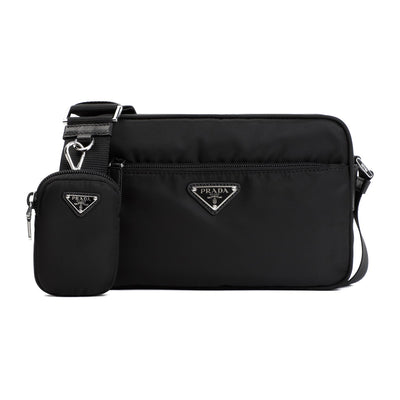 Prada Re-Nylon And Leather Shoulder Bag Women