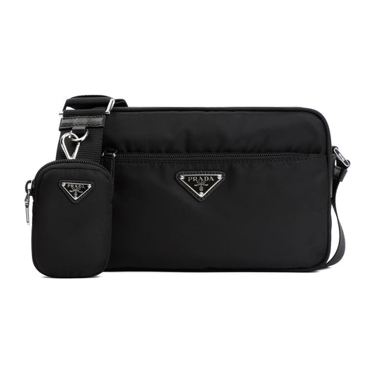 Prada Re-Nylon And Leather Shoulder Bag Women