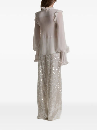 Alberta Ferretti Women Wide Leg Sequins Trousers
