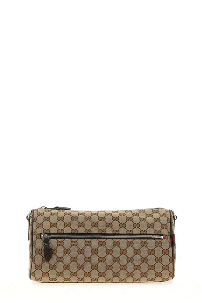 Gucci Men Small Gg Cylindrical Shoulder Strap