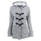Warm winter fur collar jackets women horn button Long down coat parka Plus Size female parka hoodies Women