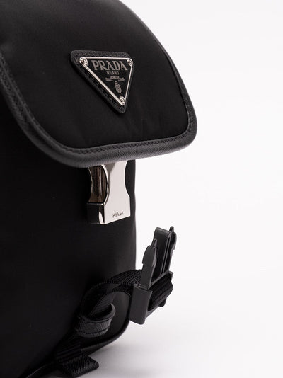 Prada Men Re-Nylon And Saffiano Leather Shoulder Bag