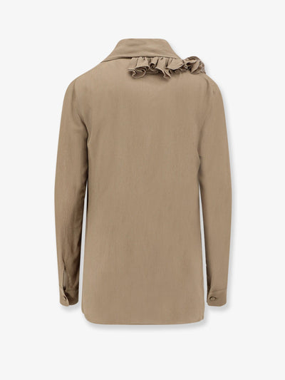 Alberta Ferretti Women Crepe Shirt With Ruffles