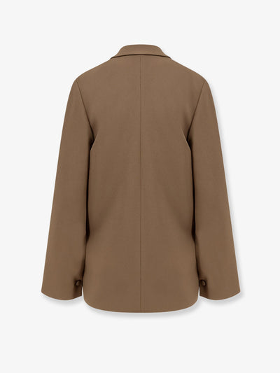 Alberta Ferretti Women Cady Blazer With Cut Out Sleeves