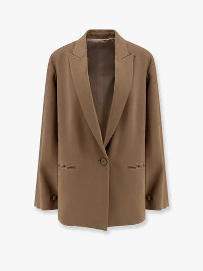 Alberta Ferretti Women Cady Blazer With Cut Out Sleeves