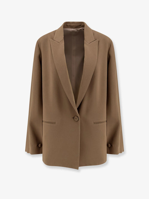 Alberta Ferretti Women Cady Blazer With Cut Out Sleeves