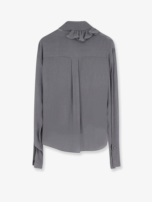 Alberta Ferretti Women Crepe Shirt With Rouches