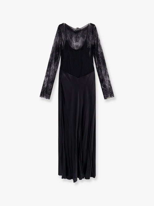 Alberta Ferretti Women Long Dress With Lace Insert
